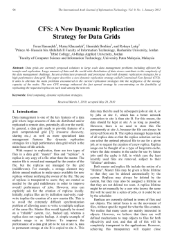 CFS: A New Dynamic Replication Strategy for Data Grids