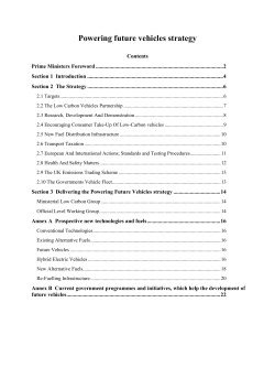 Powering future vehicles strategy