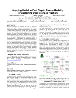 Mapping Model - CEUR Workshop Proceedings
