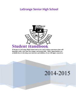 Student Handbook - Calcasieu Parish School Board