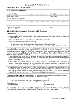 Kitchen Let - Dumfries and Galloway Council