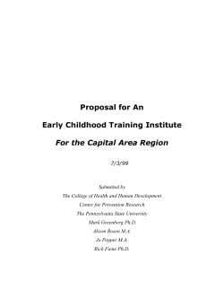 capital area early childhood training institute