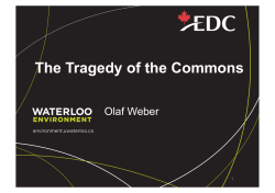 The Tragedy of the Commons - Institute for Social Banking
