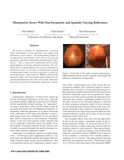 Photometric stereo with non-parametric and spatially
