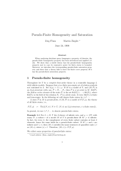 Pseudo-Finite Homogeneity and Saturation