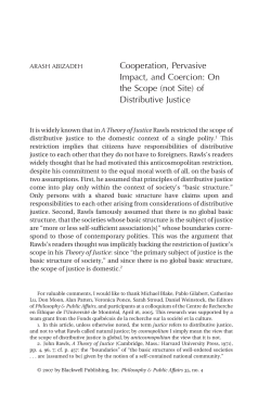 Cooperation, Pervasive Impact, and Coercion: On the