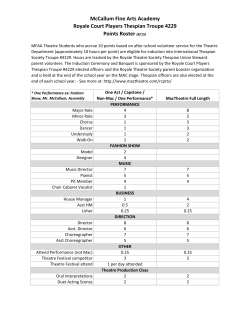 McCallum Fine Arts Academy Royale Court Players Thespian