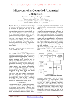 Microcontroller Controlled Automated College Bell