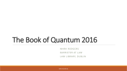 The Book of Quantum 2016