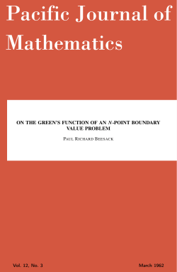 On the Green`s function of an N