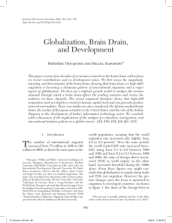Globalization, Brain Drain, and Development