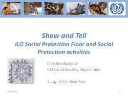 Cape Verde, Togo etc. In-depth studies on social protection and