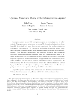 Optimal Monetary Policy with Heterogeneous Agents