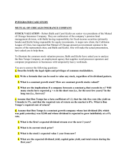 INTEGRATED CASE STUDY MUTUAL OF CHICAGO INSURANCE