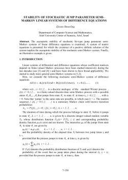 stability of stochastic jump parameter semi