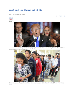 2016 and the liberal art of life