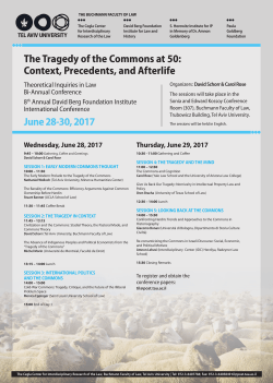 The Tragedy of the Commons at 50: Context, Precedents, and