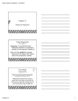 Chapter 21 Linear Regression Case Study