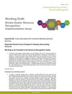 Costs Associated with Advisory Services