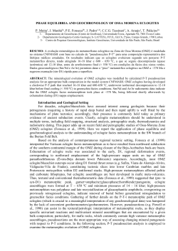 phase equilibria and geochronology of ossa morena eclogites