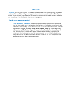 March 2017 We want to be sure you continue to know what is