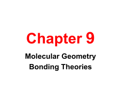 Lecture Ch#9 Bonding - Seattle Central College