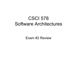Exam #2 review
