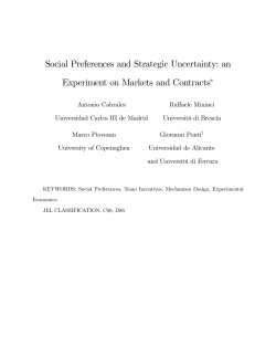 Social Preferences and Strategic Uncertainty: an Experiment on