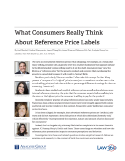 What Consumers Really Think About Reference Price Labels