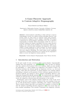 A Game-Theoretic Approach to Content