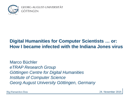 Digital Humanities for Computer Scientists &hellip; or: How I