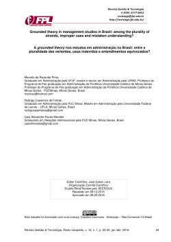Grounded theory in management studies in Brazil