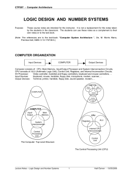 Logic Design Lecture Notes