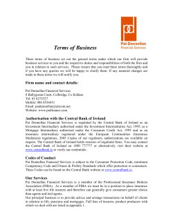 Our Services - Pat Donnellan Financial Services