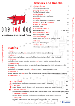 one red dog menu 13.11.01