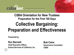 Collective Bargaining - School Services of California