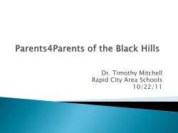 The First Building Block - Rapid City Area Schools