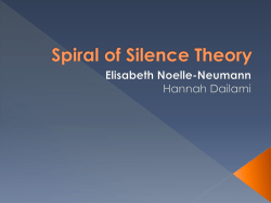 Sprial of Silence Theory