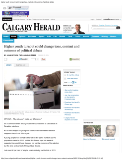 Higher youth turnout could change tone, content and outcome of