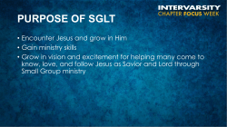 SGLT PowerPoint - Collegiate Ministries