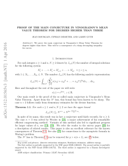 Proof of the main conjecture in Vinogradov`s mean value theorem for