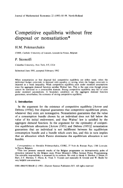 Competitive equilibria without free disposal or nonsatiation&rdquo;
