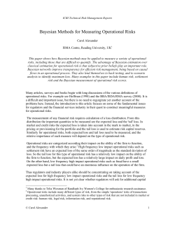 Bayesian Methods for Measuring Operational Risks