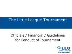Tournament Section 5 - Little League Baseball