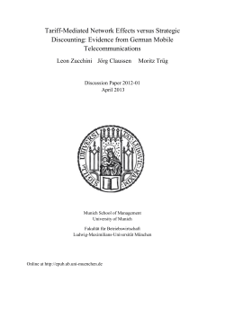 Tariff-Mediated Network Effects versus Strategic Discounting