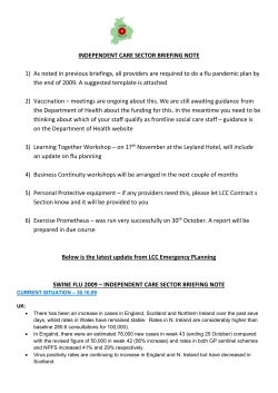 Briefing Note 3 20091103