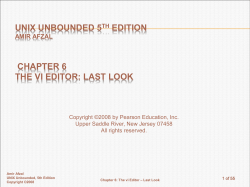 Figure 6-1 The vi Editor`s Nine Numbered Buffers