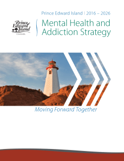 Mental Health and Addiction Strategy 2016-2026