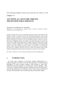 Auctions as a Dynamic Pricing Mechanism for e