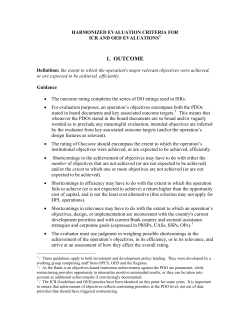 attachment 1 - Independent Evaluation Group